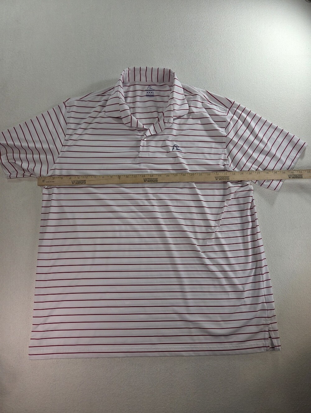 Rhoback Land of the Free Striped Performance Polo Men’s XXXL White Red USA Flag - Picture 4 of 7
